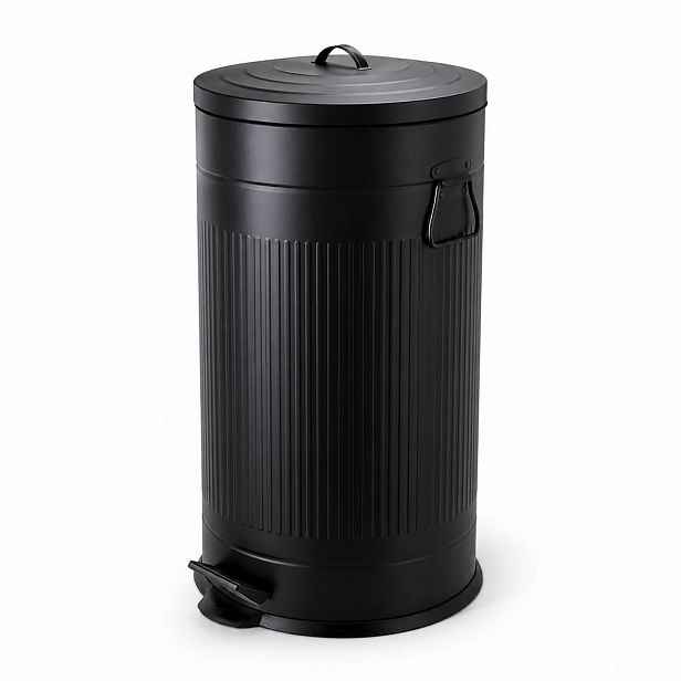 Relaxdays KOŠ Černá pedálový Soft Close 40 l