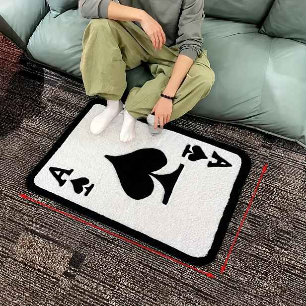TEMU IMVE Luxusní koberec vhodný do ložnice a k pohovce - Měkký samet s podkladem, ručně pratelný, moderní minimalistický, útulný k posteli, vhodný k
