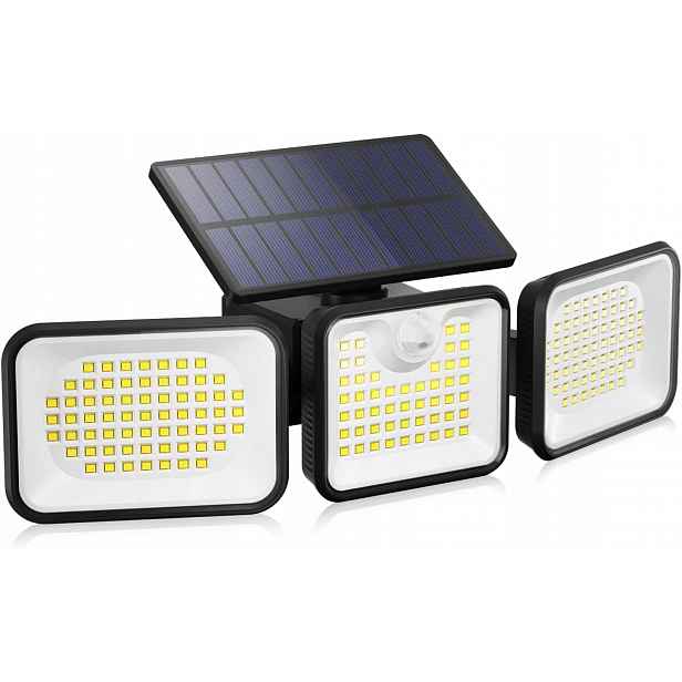 Venkovní solární reflektor solární lampa 3 režimy svícení 270°