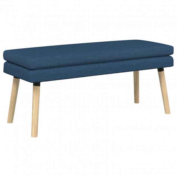 vidaXL Dvouúrovňová lavice Modrá 110 x 40 x 47 cm Textil