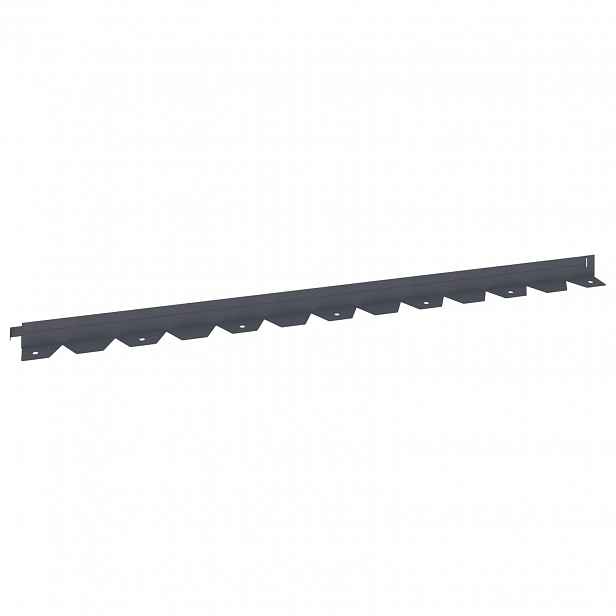 vidaXL Okraj trávníku 10 ks 102 x 4 x 4 cm Ocel Antracitová