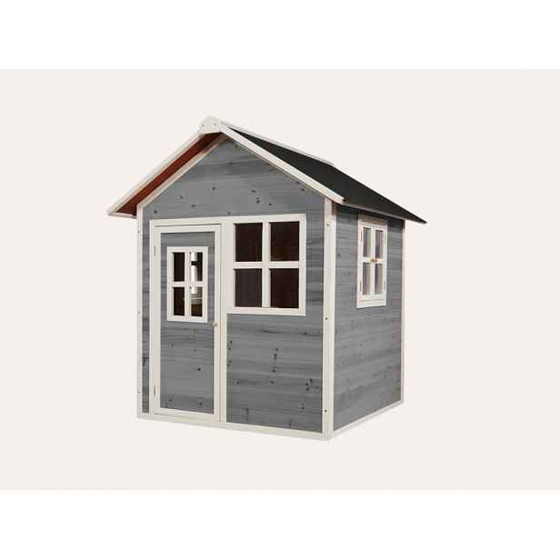 EXIT Toys Dětský dřevěný zahradní domeček - malý (šedý)