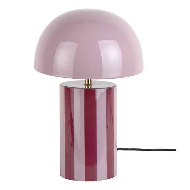 Fialová kovová stolní lampa (výška 34 cm) Rayado – Leitmotiv