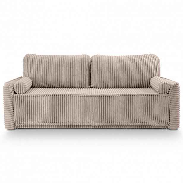 MID.YOU ROZKLÁDACÍ POHOVKA, textil, šedobéžová