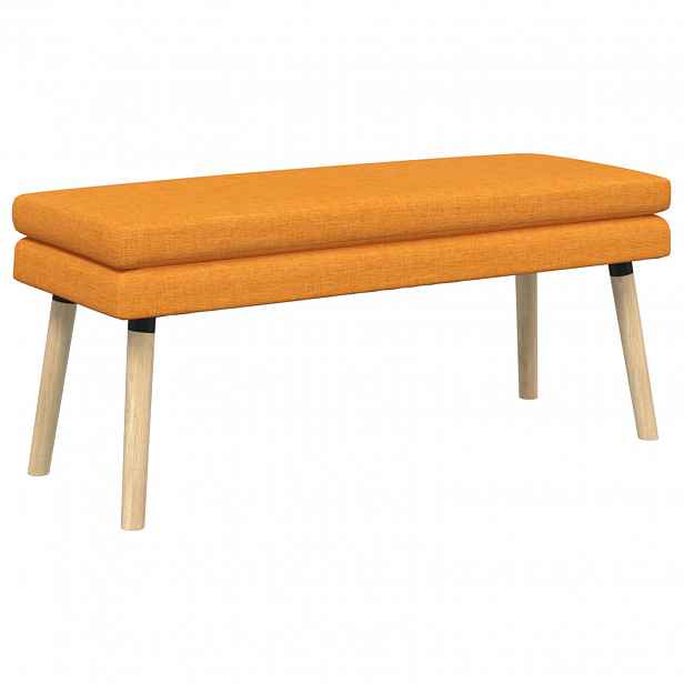 vidaXL Dvouúrovňová lavice Tmavě žlutá 110 x 40 x 47 cm Textil