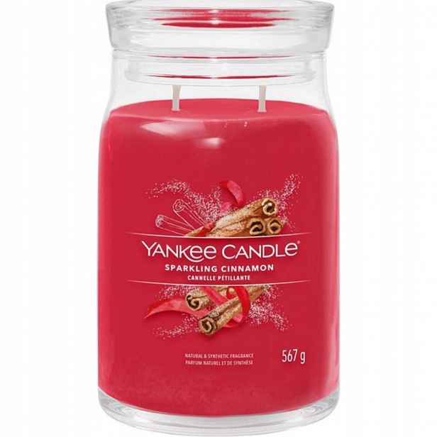 Yankee Candle vonná svíčka Signature velká Sparkling Cinnamon 567 g