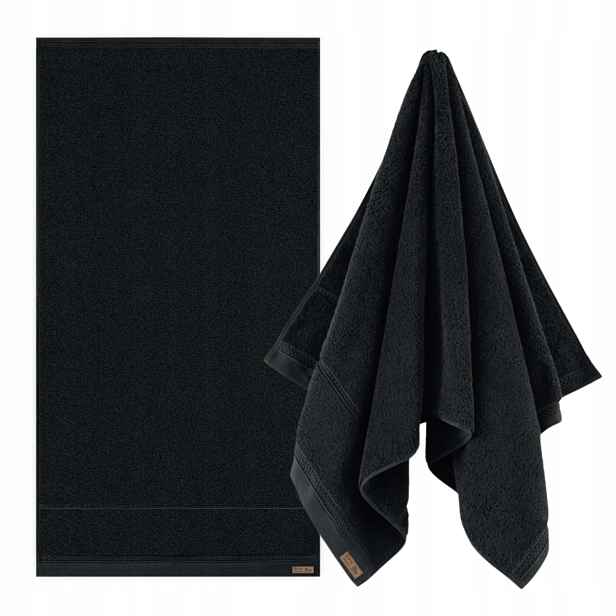Zwoltex Queen Ručník velký hrubý černý 650g 70x140cm