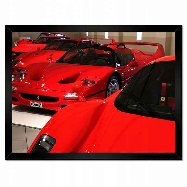 Plakáty v rámu 40x30 Červené Ferrari
