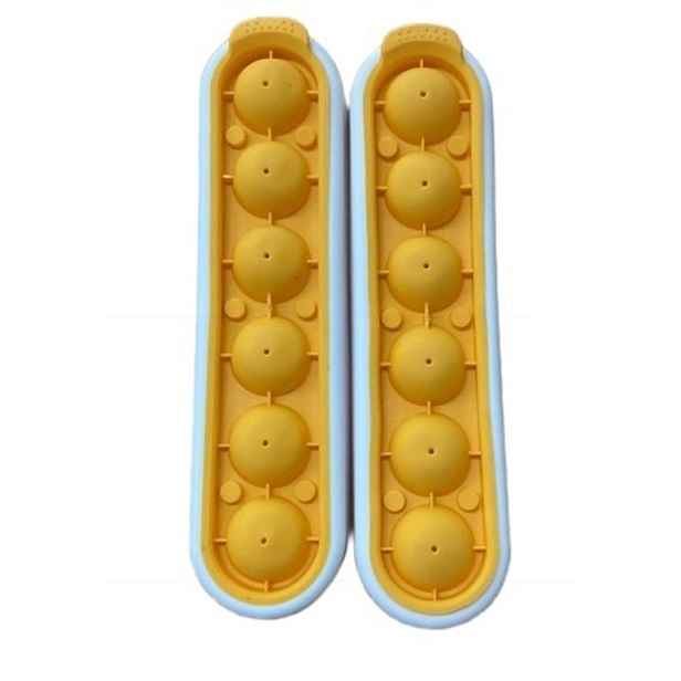 forma na led 22x5,5x3cm-2ks-KOULE d2,8cm, pruž.dno, plast