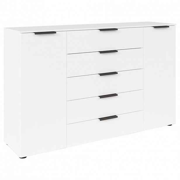Rauch Möbel KOMODA, barvy grafitu, bílá, 160/100/42 cm
