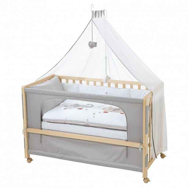 Roba DĚTSKÁ POSTÝLKA Jumbo twins šedá sada 5 ks 60 x 120 cm