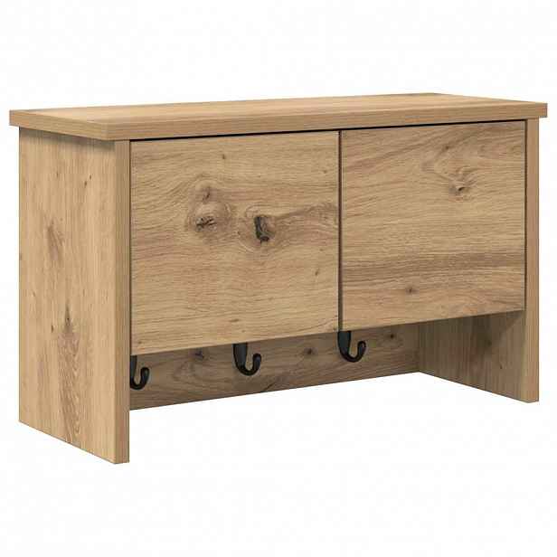 vidaXL Nástěnný věšák na kabáty Nástěnná montáž Artisanový dub