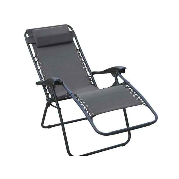 Dimenza Zahradní relaxační lehátko - šedé