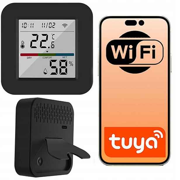 Univerzální Ir dálkový ovladač s LCD s Wifi senzorem teploty a vlhkosti Tuya
