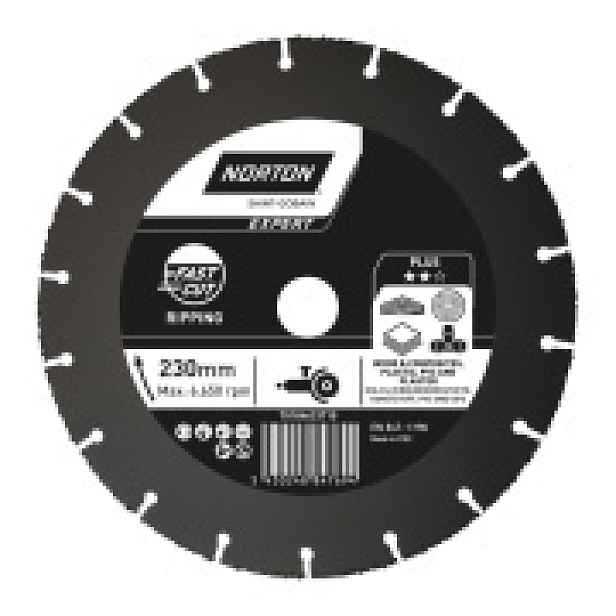 Víceúčelový řezný kotouč Norton  Expert EU Multi Carbide 230x22,23 70184633710