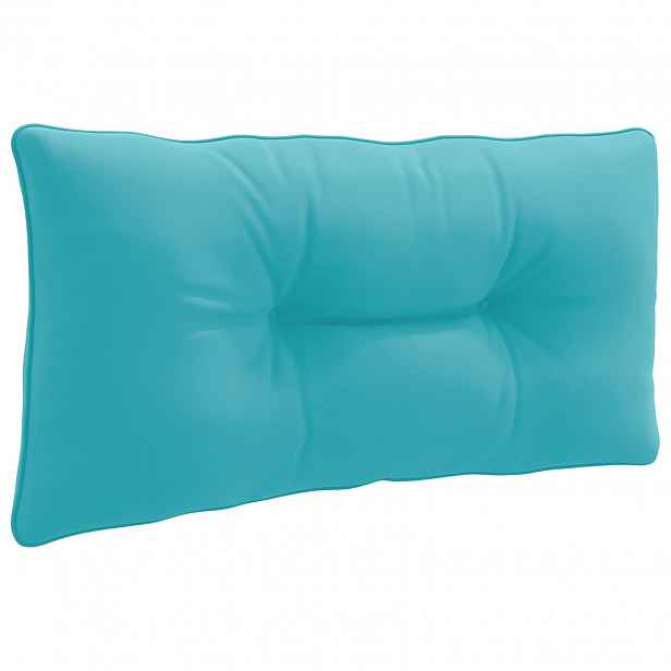 vidaXL Zádový polstr PUTTEN 100% polyester Tyrkysová 70 x 40 x 10 cm