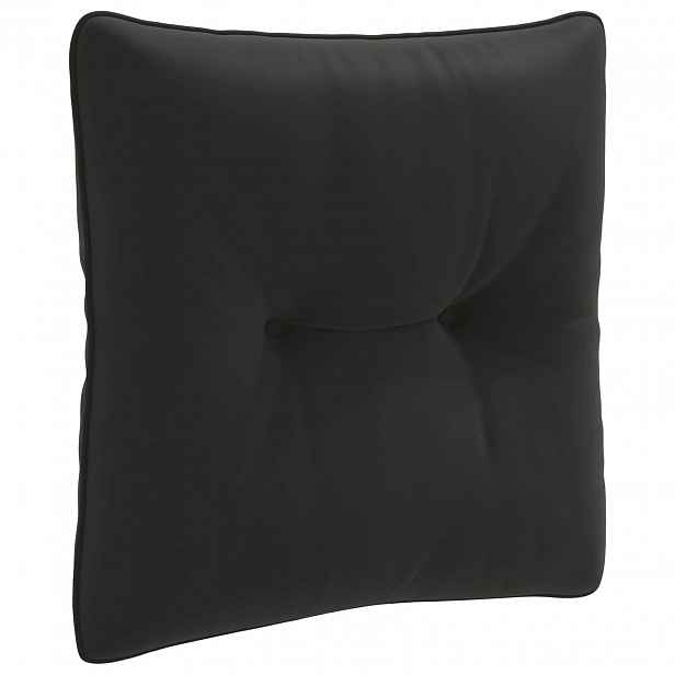 vidaXL Zádový polstr PUTTEN 100% polyester Černá 40 x 40 x 10 cm