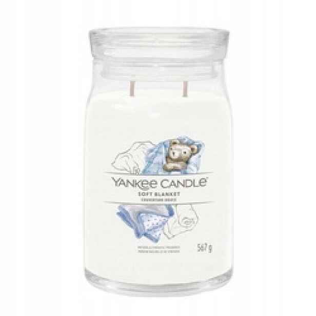 Yankee Candle Fresh & Clean Soft Blanket sójová svíčka se dvěma knoty 567 g