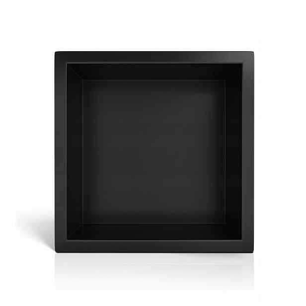 Koupelnová Polička 30x30x7 cm Černá Nerezová Wall-box One Balneo