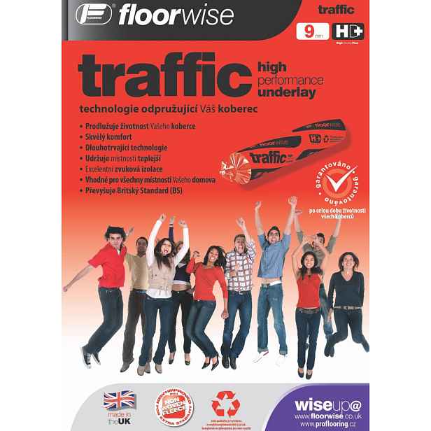 Podložka pod koberec Floorwise Traffic (role 15 m2) - 137x1100 (role 15 m2) cm Floorwise