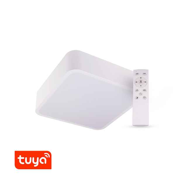 SMART Tuya LED svítidlo RENDO 36W CCT hranaté bílé