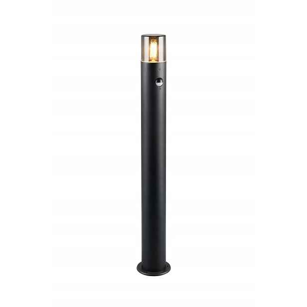 Stojací venkovní zahradní lampa 80 cm s senzorem, černá Trio
