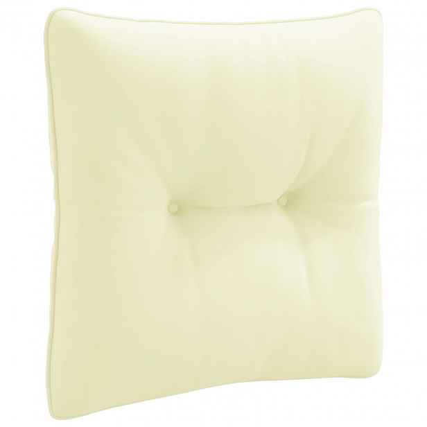 vidaXL Zádový polstr PUTTEN 100% polyester Krémová 40 x 40 x 10 cm