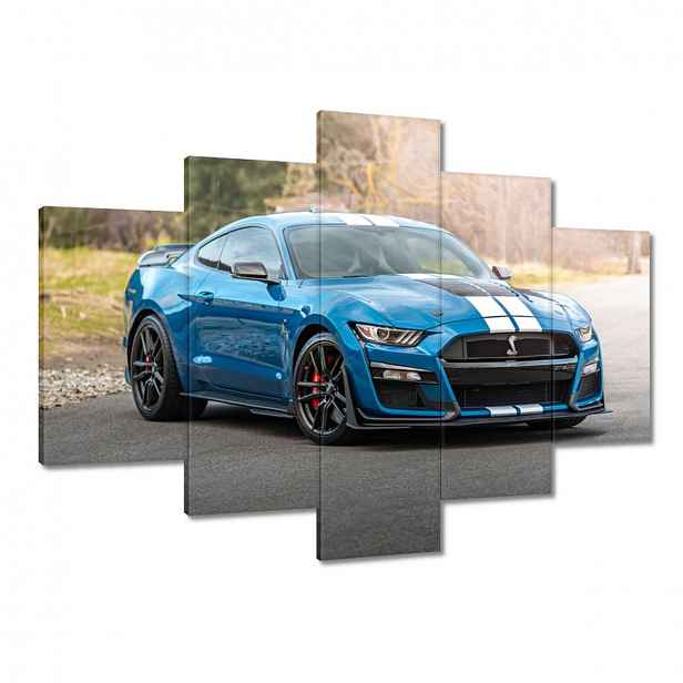 Obrazy 150x105 Modrý Ford Mustang