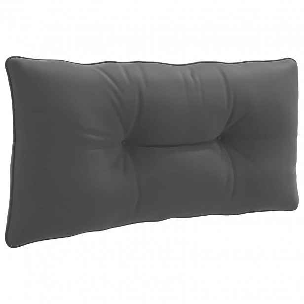 vidaXL Zádový polstr PUTTEN 100% polyester Antracitová 70 x 40 x 10 cm