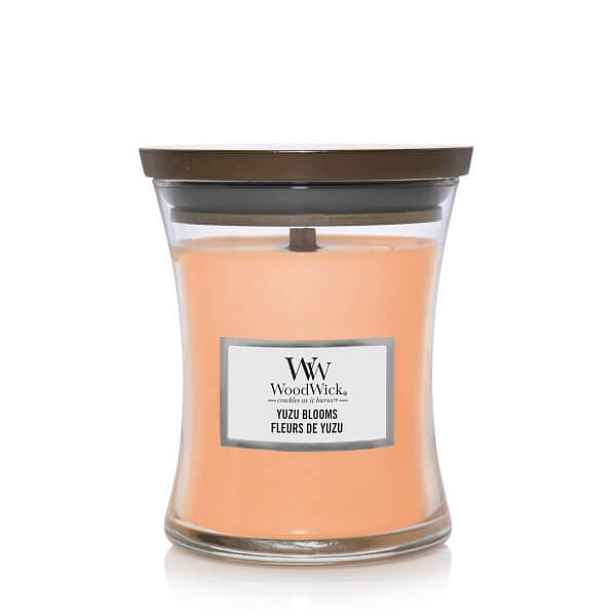 Woodwick Střední vonná svíčka Yuzu Blooms 275 g