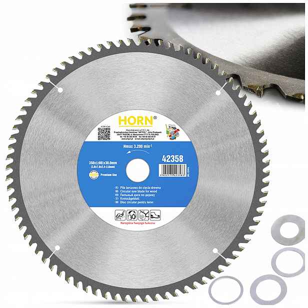 Kotouč Na Dřevo 350 x 30 mm 80 zubů Kotoučová Pila Pro Krajiny Řezání Dřeva