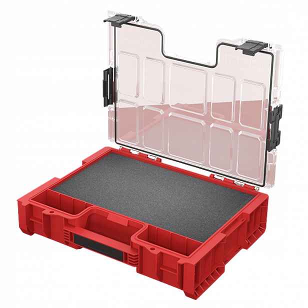 Qbrick Pro Organizer 300 Mfi Red Ultra Hd velká krabička s pěnovou vložkou