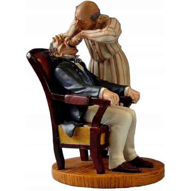 Figurka Parastone Zubař a pacient podle Honore Daumier 23 cm