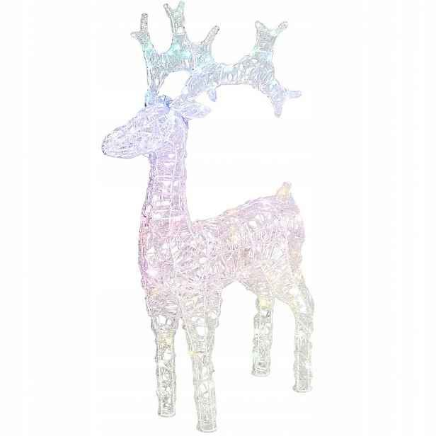 Sob Vánoční Dekorace Světelná ozdoba zahrady 75 cm 80 Led Rgb časovač