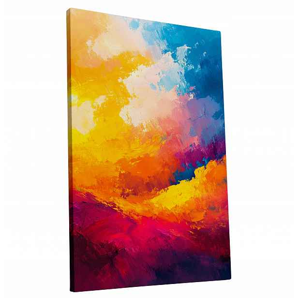 Obraz na plátně Barevný Abstraktní Světlý obraz do bytu, pokoje, obýváku 60x90