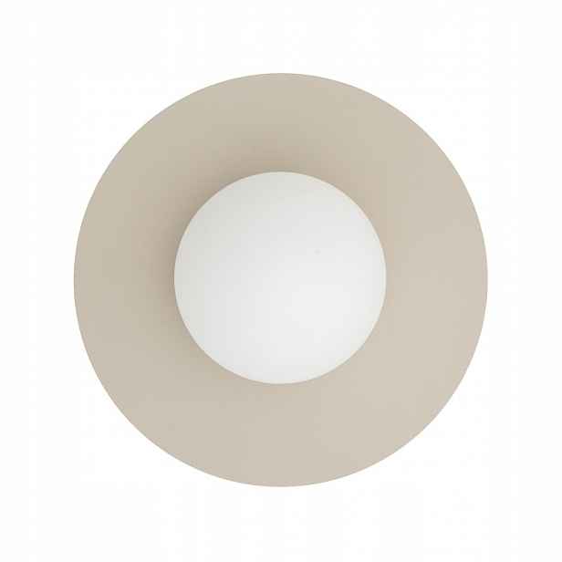 Béžová nástěnná lampa Saturn moderní nad zrcadlem v koupelně Nowodvorski