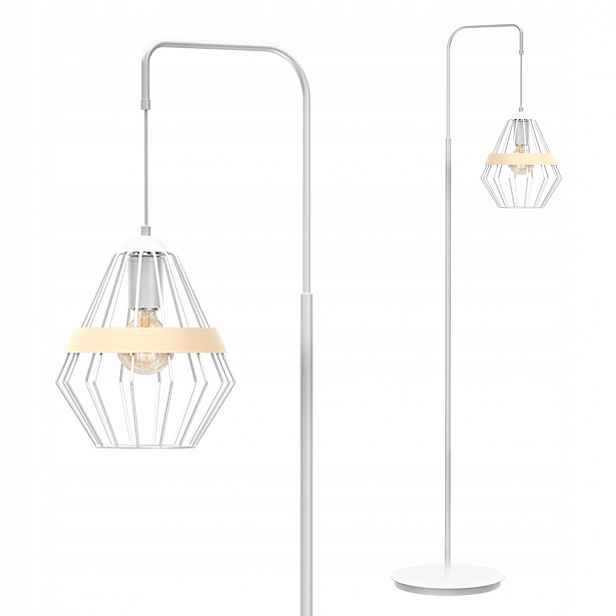 MiLAGRO Stojací lampa Cliff 1Xe27 Bílý závěsný stropní lustr