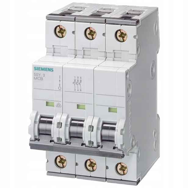 Nadproudový spínač 400 V 10 kA, 3-pólový, C, 50 A, D=70 mm