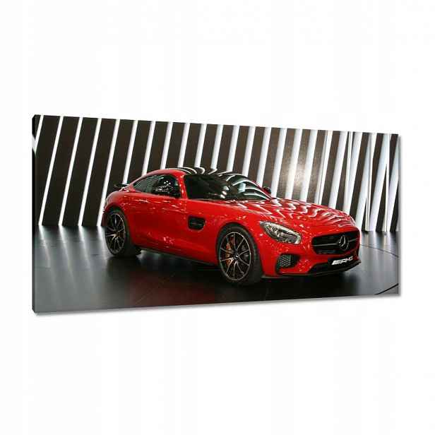Obrazy 115x55 Červený Mercedes Amg