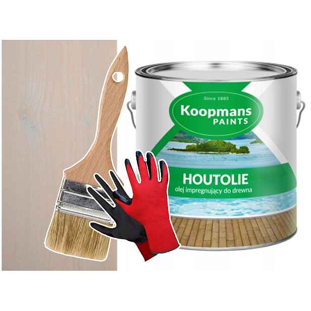 Koopmans Olej na terasu Houtolie Šedý 2,5 l