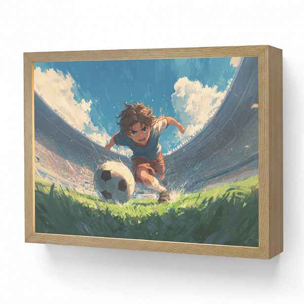 OnlyWow DOBÍJECÍ NOČNÍ LAMPIČKA Stadion - Fotbalista - Míč 40x30 cm