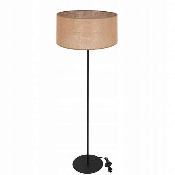 Skandinávská Podlahová Stojací Lampa S Jutovým Stínítkem
