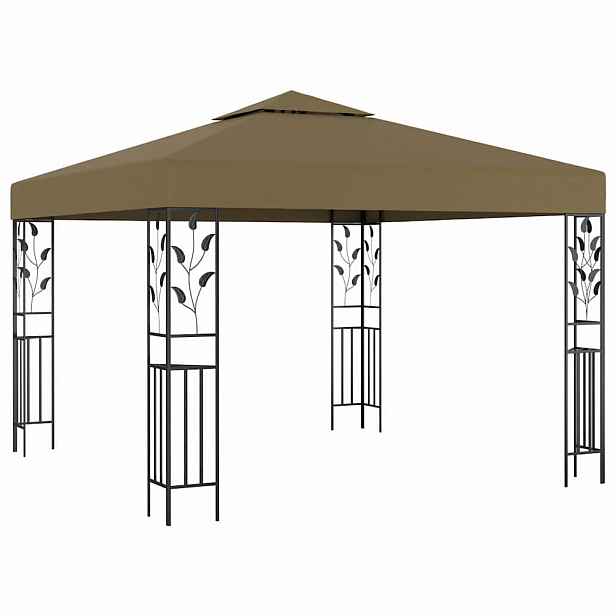 vidaXL Altán 3 x 3 m taupe 180 g/m²