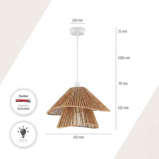 Závěsná lampa Paco Home Hugo/mariposa 1 světelné body E27