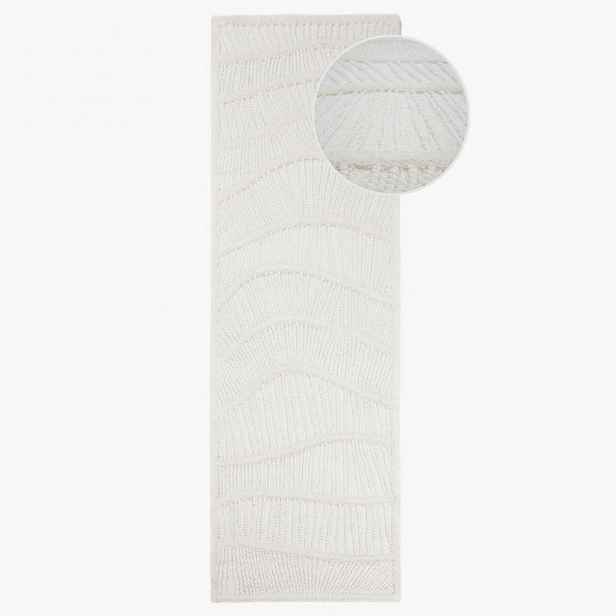 Flair Rugs BĚHOUN, 80/300 cm, bílá