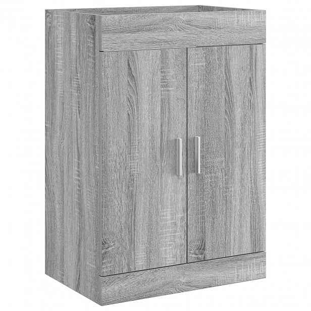 vidaXL Koupelnová skříňka pod umyvadlo Šedý Sonoma 78,5 x 37,5 x 81 cm