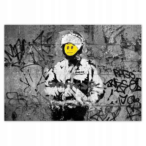 Fototapety 208x146 Banksy Buźka