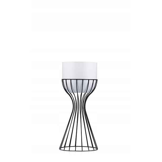 Stojící geometrický květináč 46 cm s krytem Loft