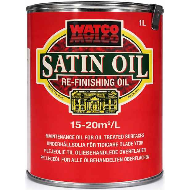 Timberex Watco Satin Oil 1L olej na péči o dřevo, saténový efekt