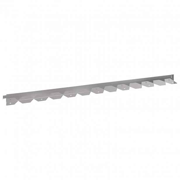 vidaXL Okraj trávníku 20 ks 102 x 4 x 4 cm Ocel Stříbrná